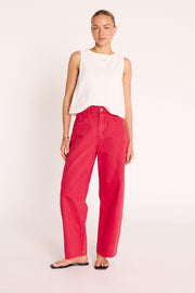 Lola Barrel Jean - Poppy