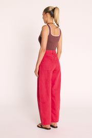 Lola Barrel Jean - Poppy