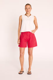 Grace Denim Short - Poppy