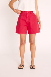 Grace Denim Short - Poppy
