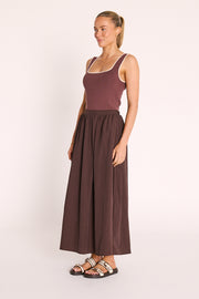Hallie Skirt - Chocolate