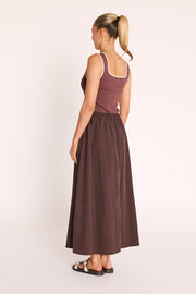 Hallie Skirt - Chocolate