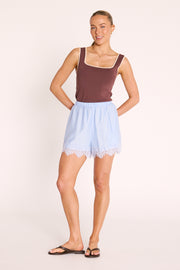 PRE-ORDER Ali Short - Powder Blue Lace