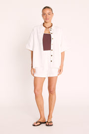 Arlo Denim Short - White