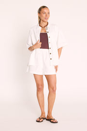 Arlo Denim Short - White