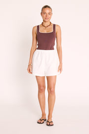 Arlo Denim Short - White