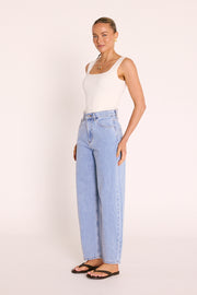 Lola Barrel Jean - Summer Blue