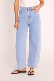 Lola Barrel Jean - Summer Blue