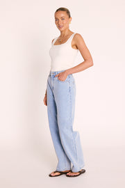 Lola Long Barrel Jean - Summer Blue