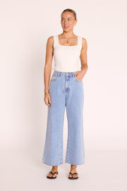 Stevie Cropped Jean - Summer Blue