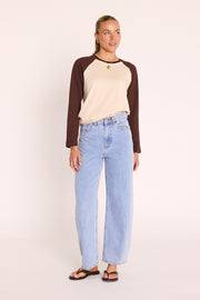 Sloane Tee - Chocolate Cream