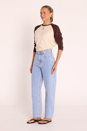 Sloane Tee - Chocolate Cream