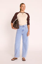 Sloane Tee - Chocolate Cream