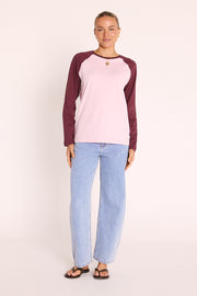 Sloane Tee - Plum Blush