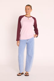 Sloane Tee - Plum Blush