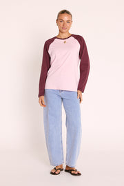 Sloane Tee - Plum Blush
