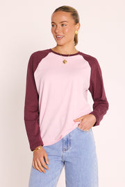 Sloane Tee - Plum Blush