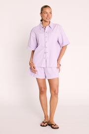 Arlo Denim Short - Lilac