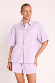 Arlo Denim Shirt - Lilac