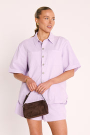 Arlo Denim Shirt - Lilac