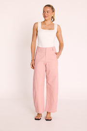 Charlie Barrel Pant - Sweet Pink