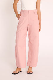 Charlie Barrel Pant - Sweet Pink
