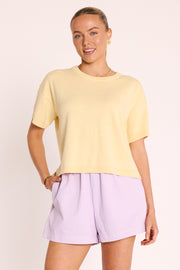 Arlo Denim Short - Lilac