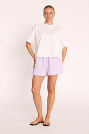 Carter Boxy Tee - White