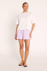 Carter Boxy Tee - White