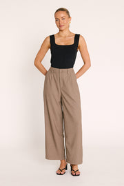 Carmen Cropped Pant - Olive Marle
