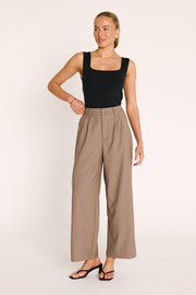 Carmen Cropped Pant - Olive Marle