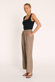 Carmen Cropped Pant - Olive Marle