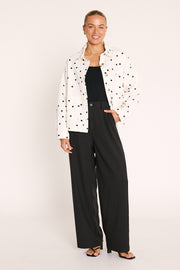 Lola Denim Jacket - Black Spot