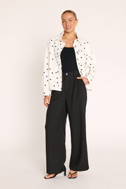 Lola Denim Jacket - Black Spot