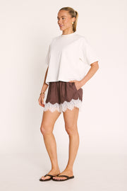 Ali Short - Chocolate Cream Lace