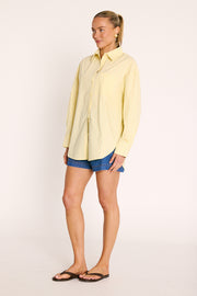 Emily Shirt - Lemon Stripe