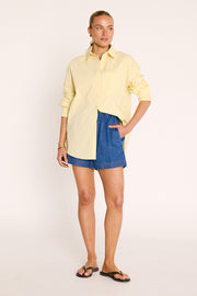 Emily Shirt - Lemon Stripe