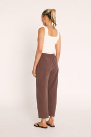 Eleanor Barrel Pant - Chocolate