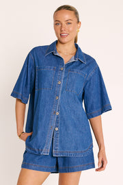 Arlo Denim Shirt - Classic Blue