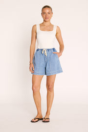 Quinn Denim Short - Classic Blue