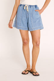 Quinn Denim Short - Classic Blue