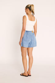 Quinn Denim Short - Classic Blue