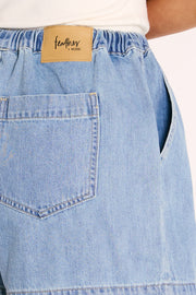 Quinn Denim Short - Classic Blue