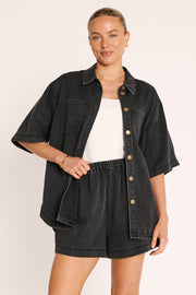 Arlo Denim Short - Classic Black