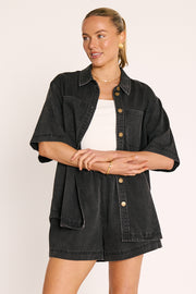 Arlo Denim Shirt - Classic Black