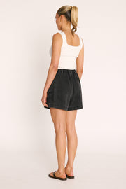 Arlo Denim Short - Classic Black