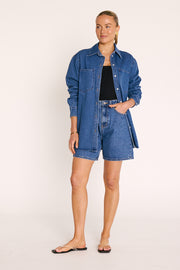 Grace Denim Short - Dark Blue