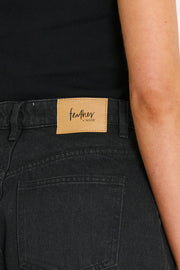 Grace Denim Short - Black