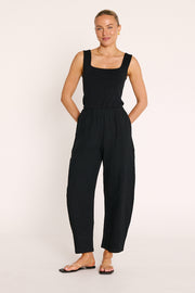 Eleanor Barrel Pant - Black