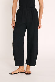 Eleanor Barrel Pant - Black